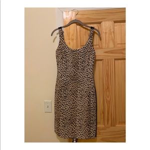 DVF bodycon. Zipper. stretch. Solid black back.